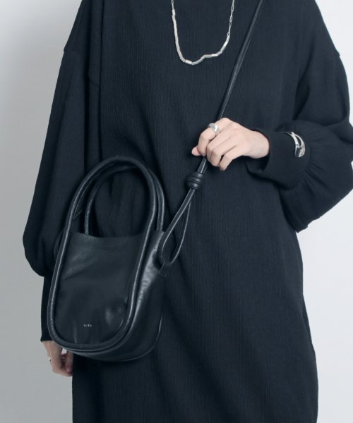 MAISON mou(メゾンムー)/【YArKA/ヤーカ】real leather cord 2way bag  [rocd] /リアルレザー皮紐2ウェイショルダーハンドバッグ/img11