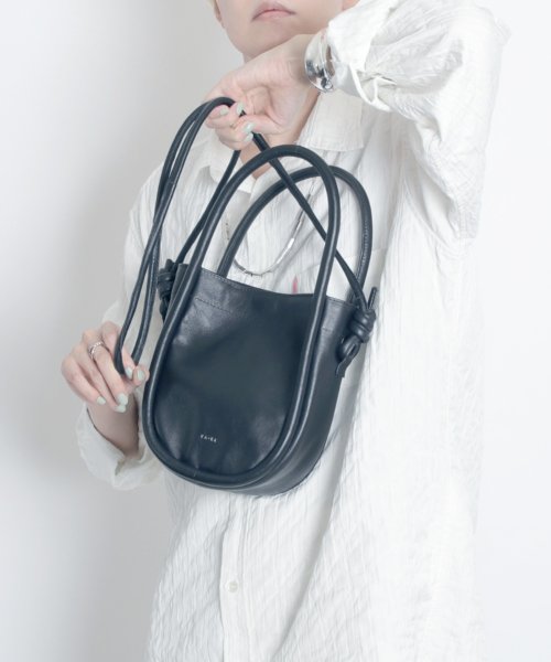 MAISON mou(メゾンムー)/【YArKA/ヤーカ】real leather cord 2way bag  [rocd] /リアルレザー皮紐2ウェイショルダーハンドバッグ/img13