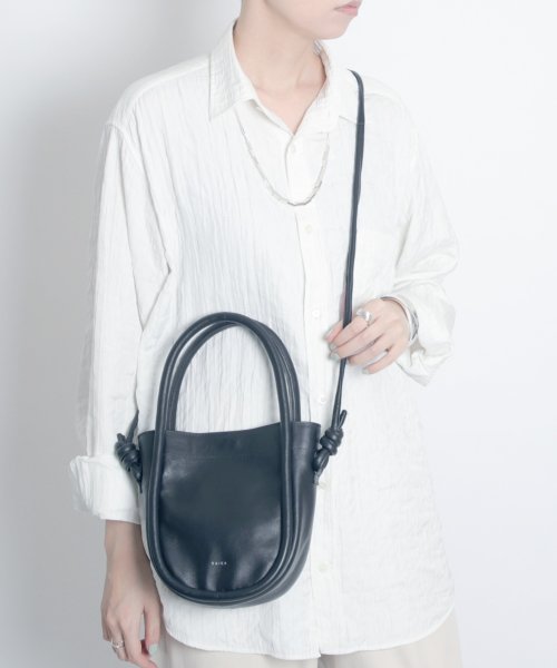 MAISON mou(メゾンムー)/【YArKA/ヤーカ】real leather cord 2way bag  [rocd] /リアルレザー皮紐2ウェイショルダーハンドバッグ/img14