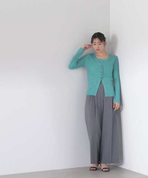 NATURAL BEAUTY BASIC(ナチュラルビューティーベーシック)/ワイドリブアンサンブルニット　24SS/img27