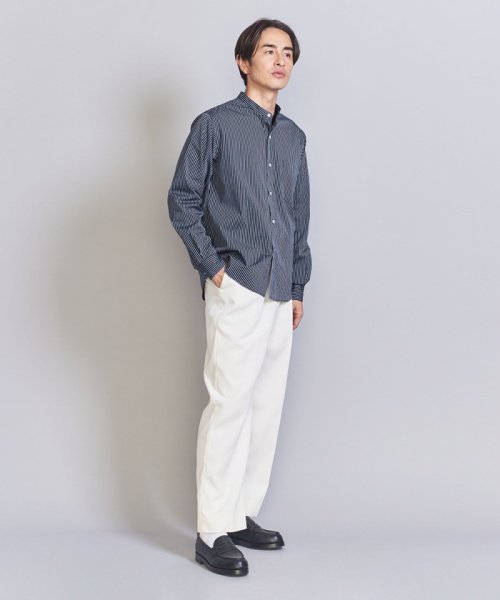 BEAUTY&YOUTH UNITED ARROWS(ビューティーアンドユース　ユナイテッドアローズ)/70/2 ブロード ストライプ バンドカラー リラックスレギュラー シャツ/img03