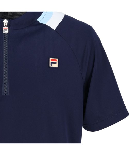 FILA（ZETT Mens）(フィラ（ゼット　メンズ）)/【テニス】切替 ハーフジップシャツ メンズ/img13