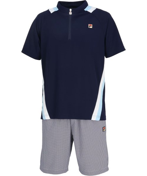 FILA（ZETT Mens）(フィラ（ゼット　メンズ）)/【テニス】切替 ハーフジップシャツ メンズ/img15