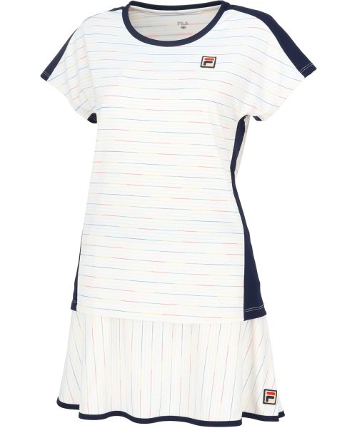 FILA（ZETT Ladies）(フィラ（ゼット　レディース）)/【テニス】レインボーボーダー ラウンドネックネックシャツ レディース/img15