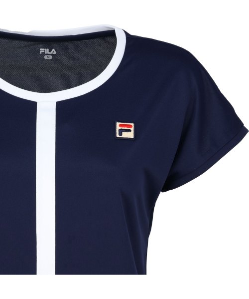 FILA（ZETT Ladies）(フィラ（ゼット　レディース）)/【テニス】レインボーボーダー クルーネック 切替ワンピース レディース/img14