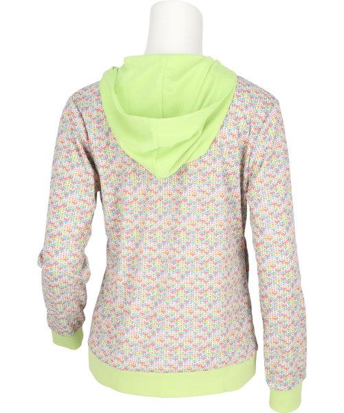 【テニス】ミックスニットプリント フルジップパーカー レディース テニス