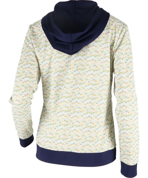 【テニス】ミックスニットプリント フルジップパーカー レディース テニス