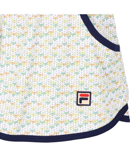 FILA（ZETT Ladies）(フィラ（ゼット　レディース）)/【テニス】ミックスニットプリント アップリケロゴ クルーネックTシャツ レディース/img11