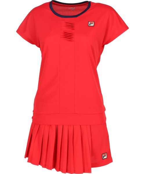 FILA（ZETT Ladies）(フィラ（ゼット　レディース）)/【テニス】前タック ラウンドネックシャツ レディース/img13