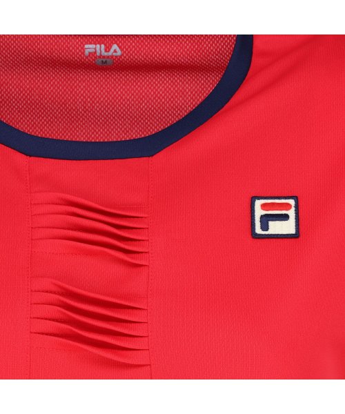 FILA（ZETT Ladies）(フィラ（ゼット　レディース）)/【テニス】前タック ラウンドネックシャツ レディース/img14