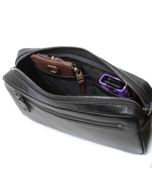 ランバンコレクション クラッチバッグ セカンドバッグ メンズ レザー 本革 撥水 防水 日本製 結婚式 LANVIN COLLECTION 286201 