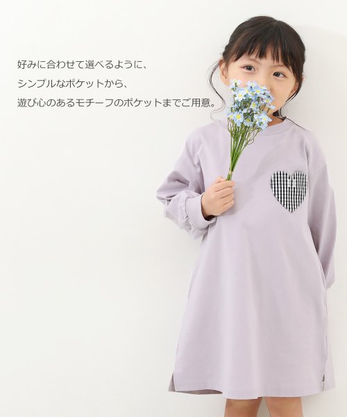 devirock(デビロック)/名札穴あかない 長袖ワンピース 子供服 キッズ 女の子 長袖ワンピース ワンピース /img03