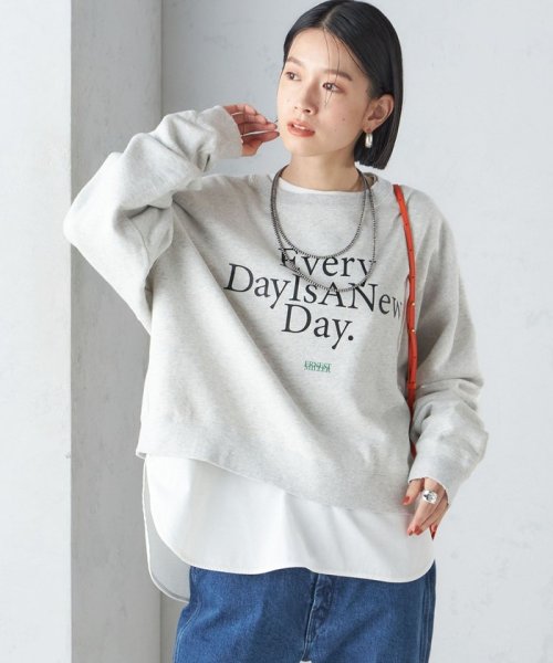 SHIPS WOMEN(シップス　ウィメン)/【SHIPS別注】Odub:クロップド ロゴ スウェット 24SS/img12