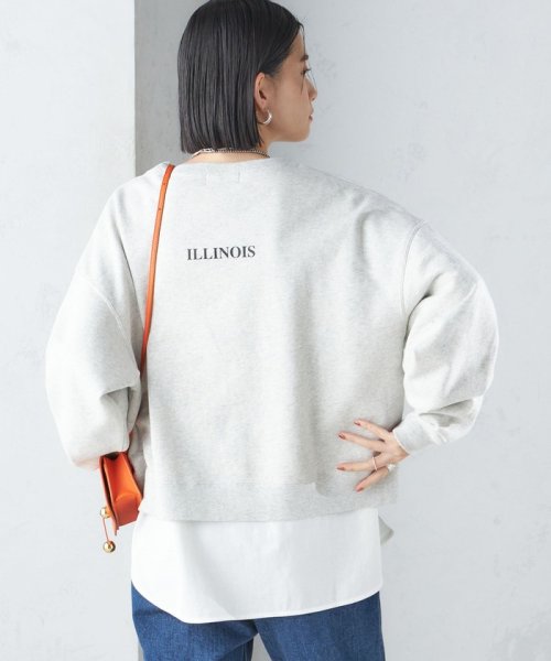 SHIPS WOMEN(シップス　ウィメン)/【SHIPS別注】Odub:クロップド ロゴ スウェット 24SS/img15