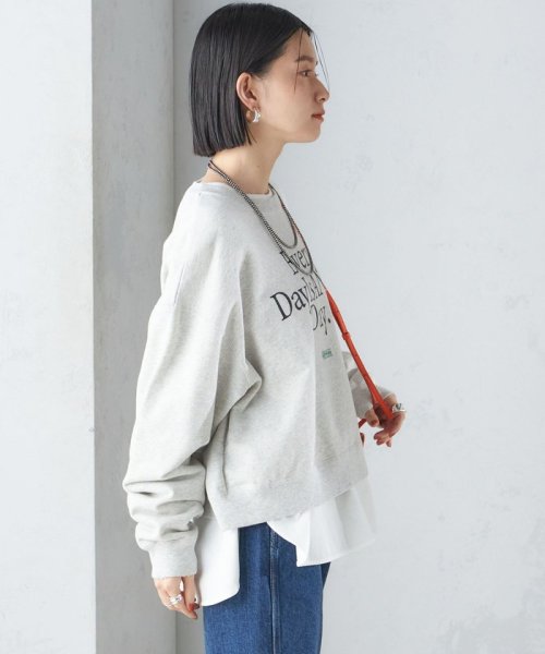 SHIPS WOMEN(シップス　ウィメン)/【SHIPS別注】Odub:クロップド ロゴ スウェット 24SS/img16