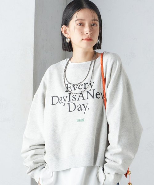 SHIPS WOMEN(シップス　ウィメン)/【SHIPS別注】Odub:クロップド ロゴ スウェット 24SS/img19