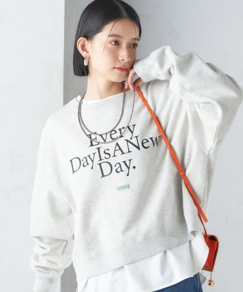 SHIPS WOMEN(シップス　ウィメン)/【SHIPS別注】Odub:クロップド ロゴ スウェット 24SS/img21