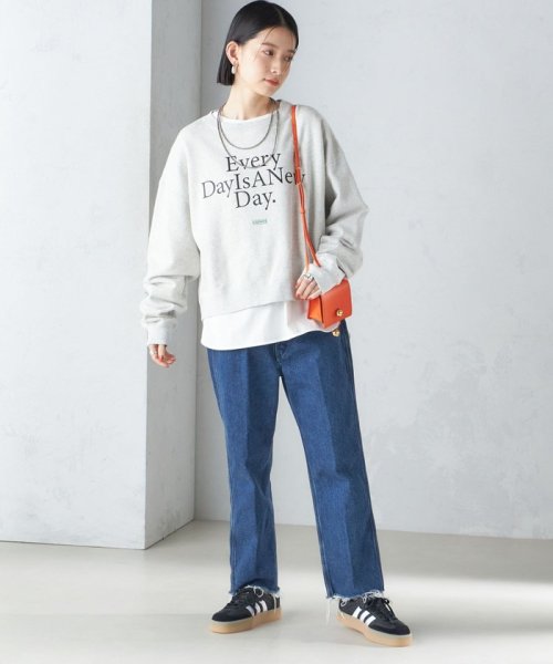 SHIPS WOMEN(シップス　ウィメン)/【SHIPS別注】Odub:クロップド ロゴ スウェット 24SS/img23