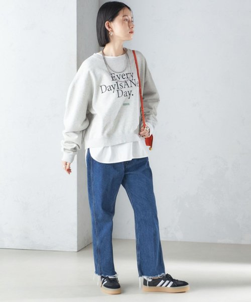 SHIPS WOMEN(シップス　ウィメン)/【SHIPS別注】Odub:クロップド ロゴ スウェット 24SS/img28