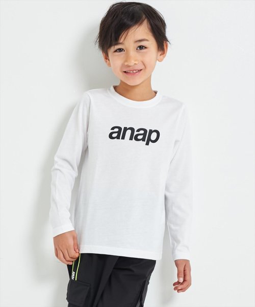 ANAP KIDS(アナップキッズ)/anap ロゴ プリント ロンT 長袖 Tシャツ/img02