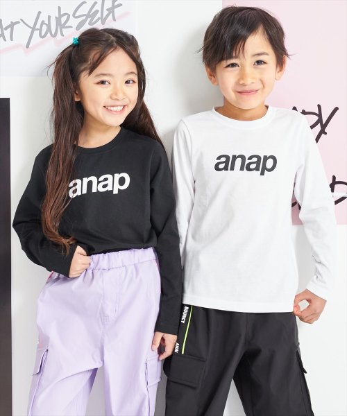 ANAP KIDS(アナップキッズ)/anap ロゴ プリント ロンT 長袖 Tシャツ/img08