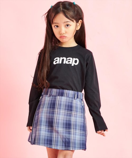 ANAP KIDS(アナップキッズ)/anap ロゴ プリント ロンT 長袖 Tシャツ/img09