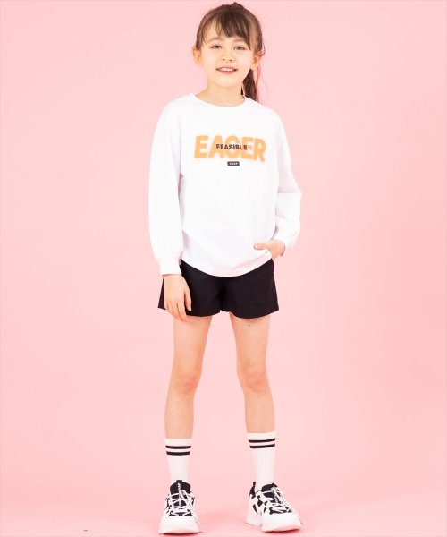 ANAP KIDS(アナップキッズ)/スプレーロゴ プリント ビッグ ロンT 長袖 Tシャツ/img05