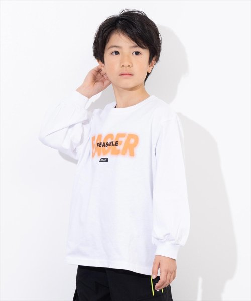 ANAP KIDS(アナップキッズ)/スプレーロゴ プリント ビッグ ロンT 長袖 Tシャツ/img06