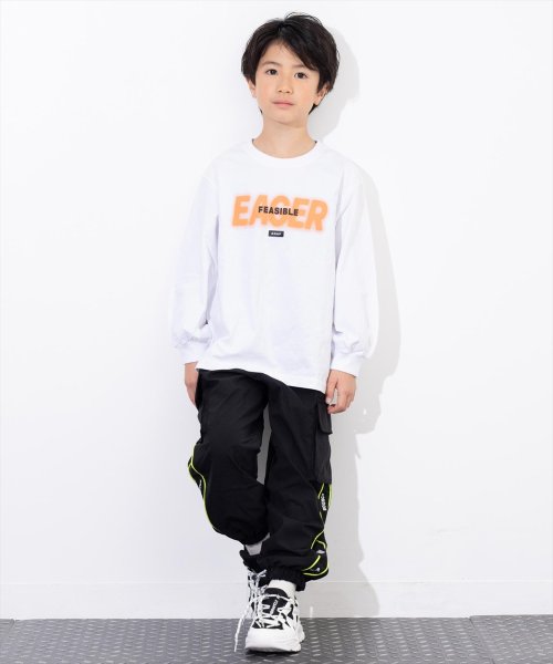 ANAP KIDS(アナップキッズ)/スプレーロゴ プリント ビッグ ロンT 長袖 Tシャツ/img10