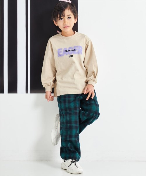 ANAP KIDS(アナップキッズ)/スプレーロゴ プリント ビッグ ロンT 長袖 Tシャツ/img18