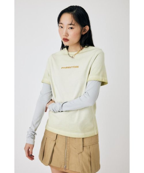 moussy(マウジー)/LAYERED LIKE EMBROIDERY LS Tシャツ/img02