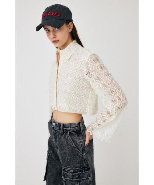 moussy(マウジー)/GEOMETRIC LACE CROP シャツ/img02