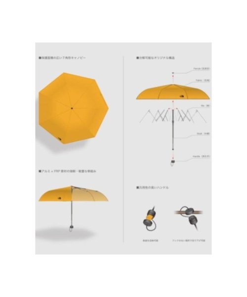 BEAVER(ビーバー)/THE NORTH FACE/ザ・ノースフェイス　Module Umbrella 折り畳み傘/img02