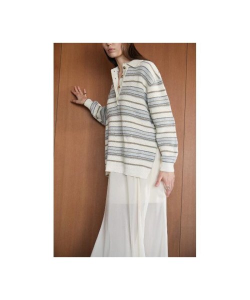 LHP(エルエイチピー)/CLANE/クラネ/MULTI BORDER KNIT POLO TOPS/img35