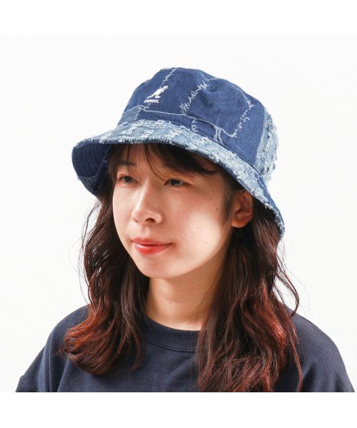 KANGOL(KANGOL)/カンゴール 帽子 ハット おしゃれ レディース KANGOL バケットハット デニム KANGOL DENIM MASHUP BUCKET 231－069623/img01