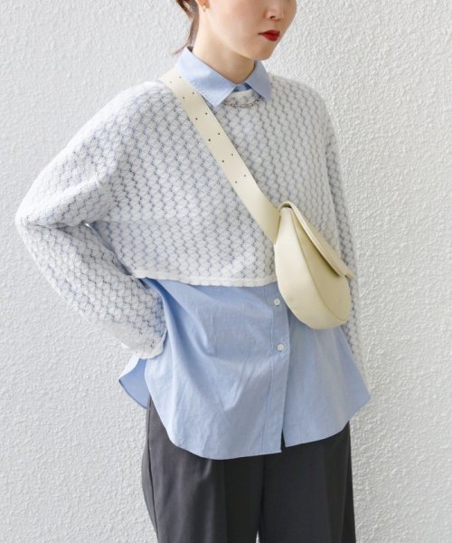 SHIPS WOMEN(シップス　ウィメン)/* 〈手洗い可能〉バルファス レース ショート プルオーバー 24SS ◇/img13