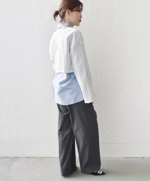 SHIPS WOMEN(シップス　ウィメン)/* 〈手洗い可能〉バルファス レース ショート プルオーバー 24SS ◇/img17