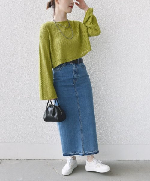 SHIPS WOMEN(シップス　ウィメン)/* 〈手洗い可能〉バルファス レース ショート プルオーバー 24SS ◇/img28