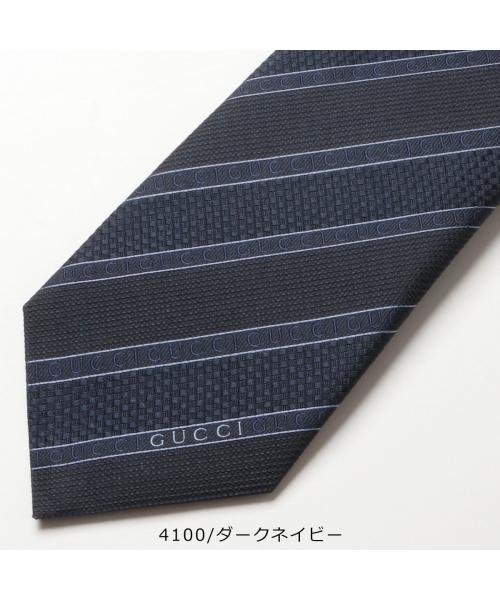 GUCCI(グッチ)/GUCCI ネクタイ 499694 4B002 シルク ジャガード レジメンタル/img03