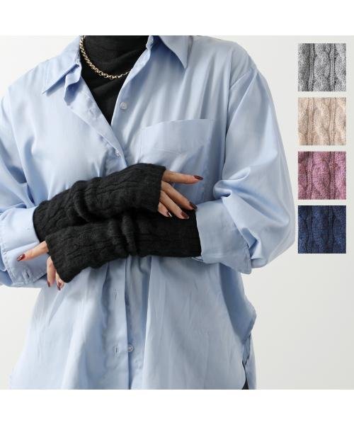 JOHNSTONS ハンドウォーマー HAY03305 カシミヤ ケーブル編み JOHNSTONS ハンドウォーマー HAY03305 カシミヤ