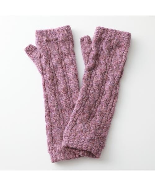 JOHNSTONS ハンドウォーマー HAY03305 カシミヤ ケーブル編み JOHNSTONS ハンドウォーマー HAY03305 カシミヤ