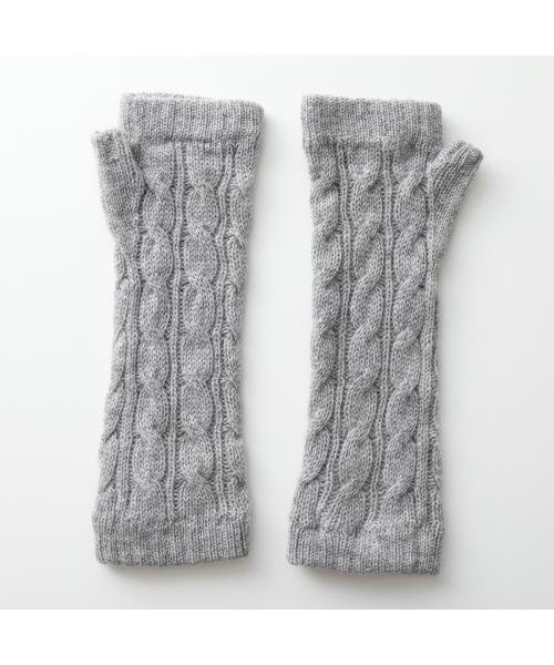 JOHNSTONS ハンドウォーマー HAY03305 カシミヤ ケーブル編み JOHNSTONS ハンドウォーマー HAY03305 カシミヤ