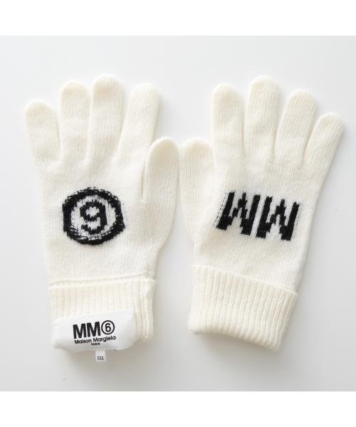 MM6 Maison Margiela(MM６　メゾンマルジェラ)/MM6 KIDS 手袋 M60486 MM01T ロゴ グローブ /img02