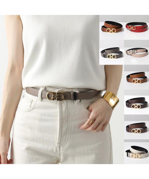 新品未使用Ferragamo ブラウン　リボンデザイン ベルト フェラガモ 【ヴィンテージ】リボンベルト ネイビー セール】SALVATORE