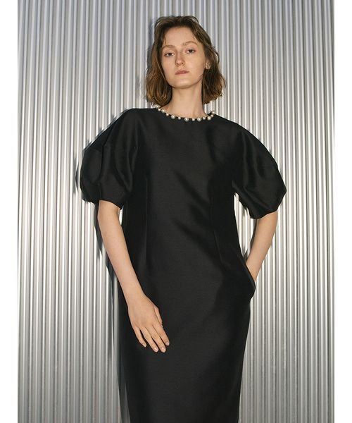 パールネックコクーンドレス 予めご了承ください