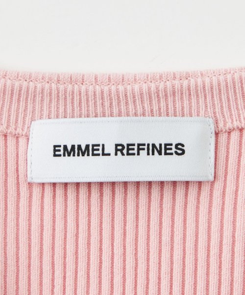 EMMEL REFINES(エメル リファインズ)/＜EMMEL REFINES＞EM リブ Vネック カーディガン/img34