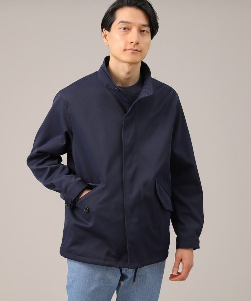 【春アウター】ストレッチ　ショート フードブルゾン 