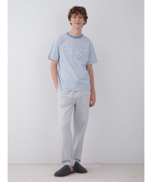 GELATO PIQUE HOMME(GELATO PIQUE HOMME)/【HOMME】チェーンステッチロゴボーダーTシャツ/img03