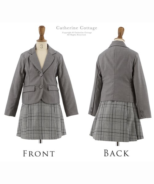 Catherine Cottage(キャサリンコテージ)/コンパクトジャケット＆チェック柄プリーツスカート/img01