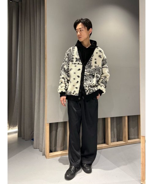 LOVELESS　MENS(ラブレス　メンズ)/【Safari12月号掲載】【UNISEX】ペイズリーボアコンビニットカーデ/img02